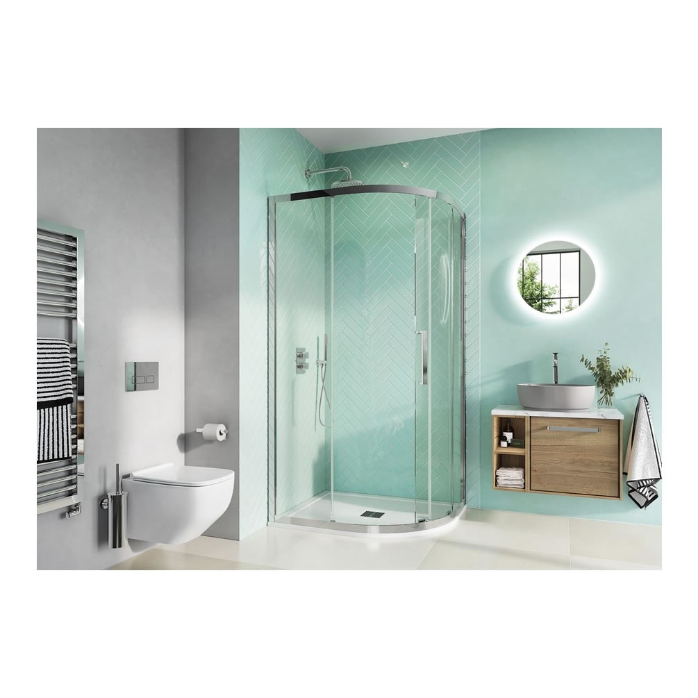 Crosswater Infinity 8 Offset Shower Quadrant Sanctuary Bathrooms